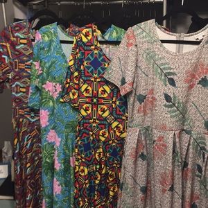 (4) 3XL NWT Lularoe dresses (selling as a Lot)